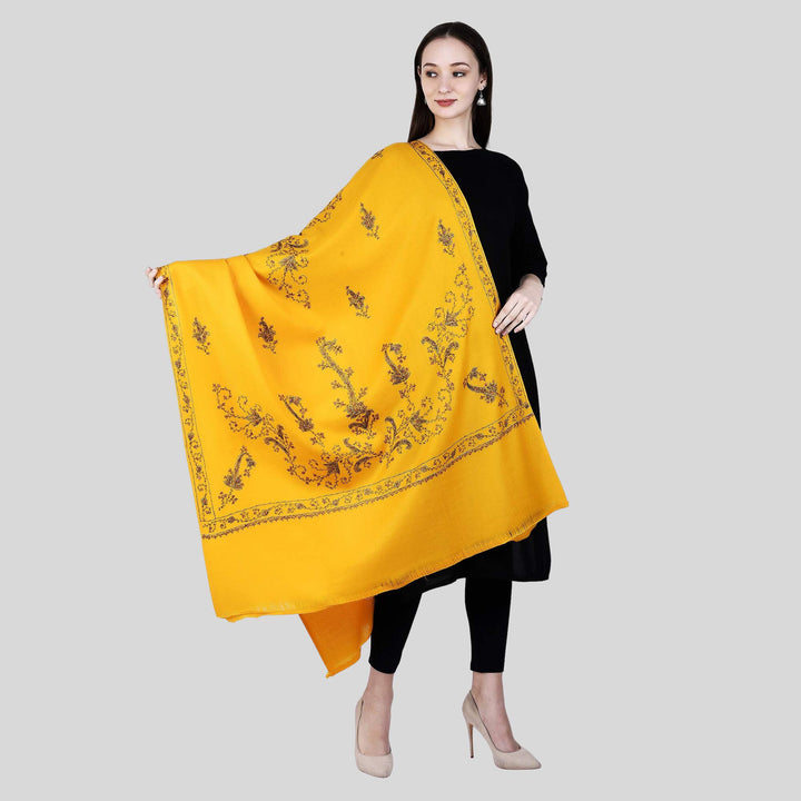 Women's Hand Embroidered Wool Shawl