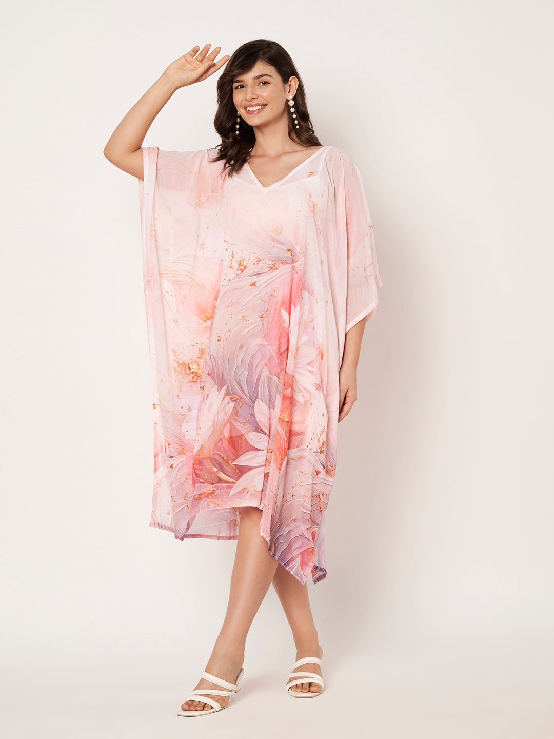 Women's Printed Georgette Beach Wear Kaftan