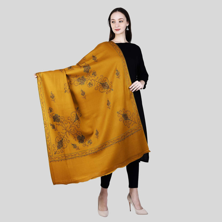 Women's Hand Embroidered Wool Shawl