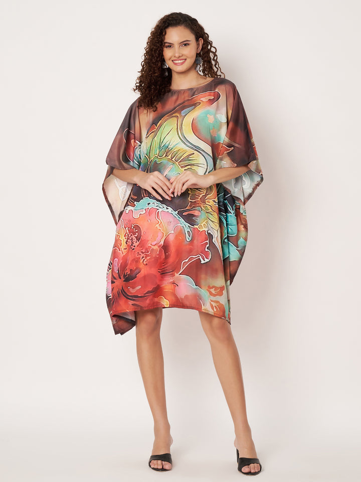 Women Multicolour Short Kaftan Kurti