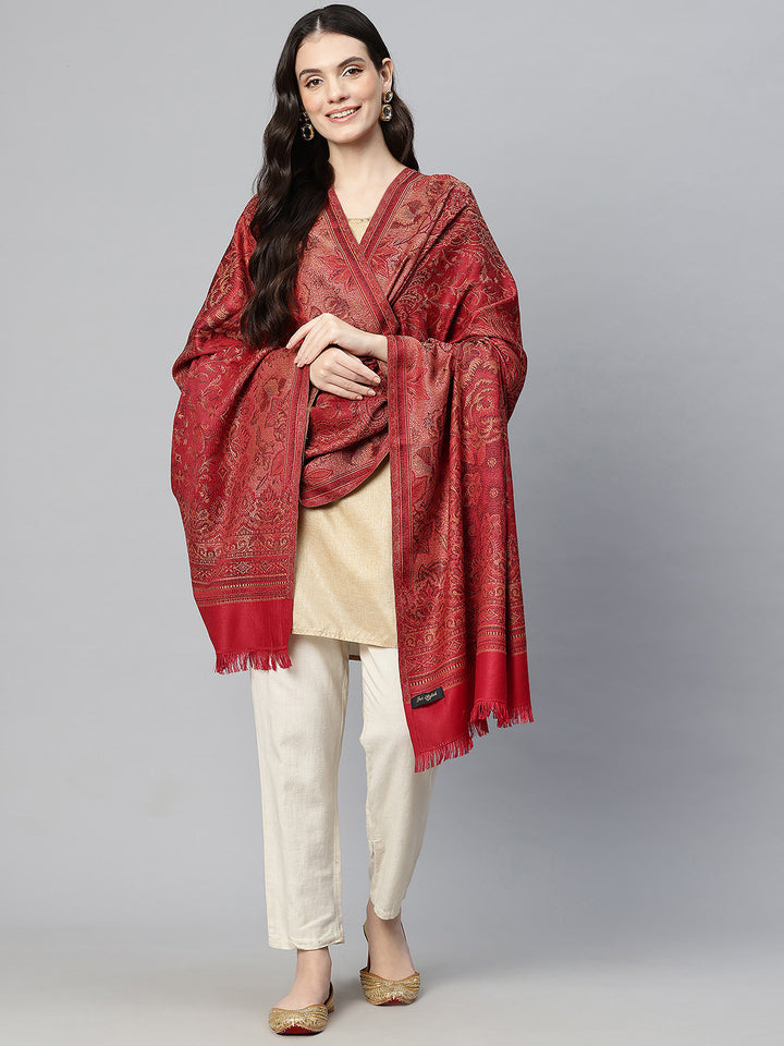 Women's Jamawar Wool Shawl