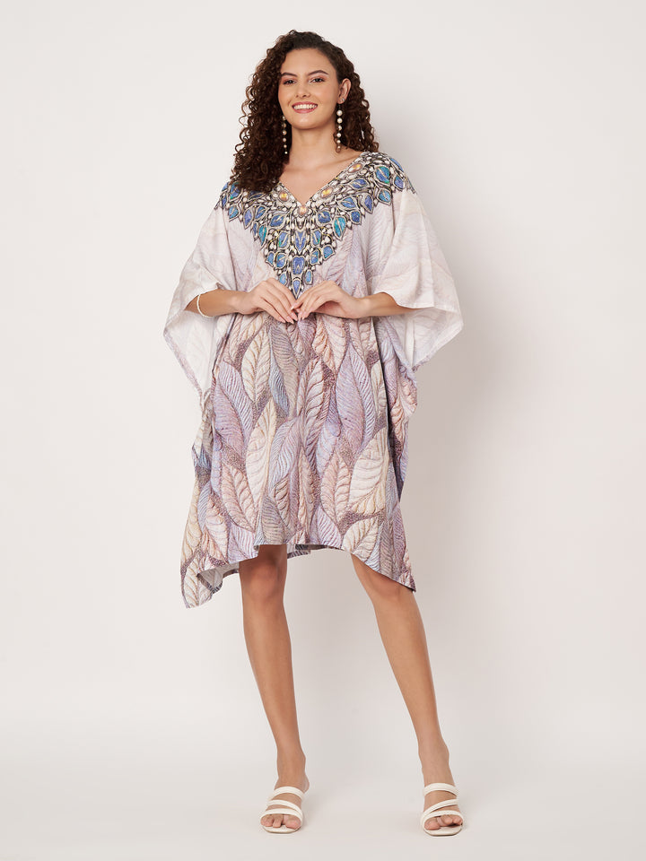 Women Multicolour Short Kaftan Kurti