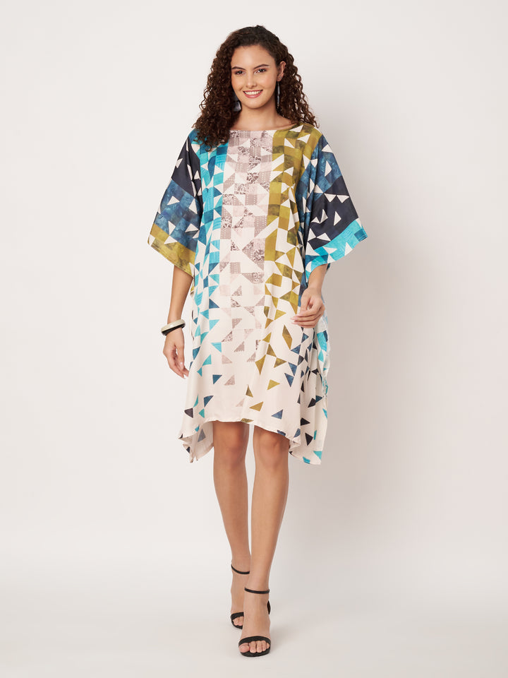 Women Multicolour Short Kaftan Kurti
