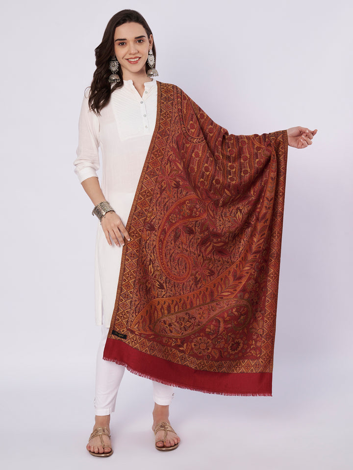 Women's Jamawar Wool Stole