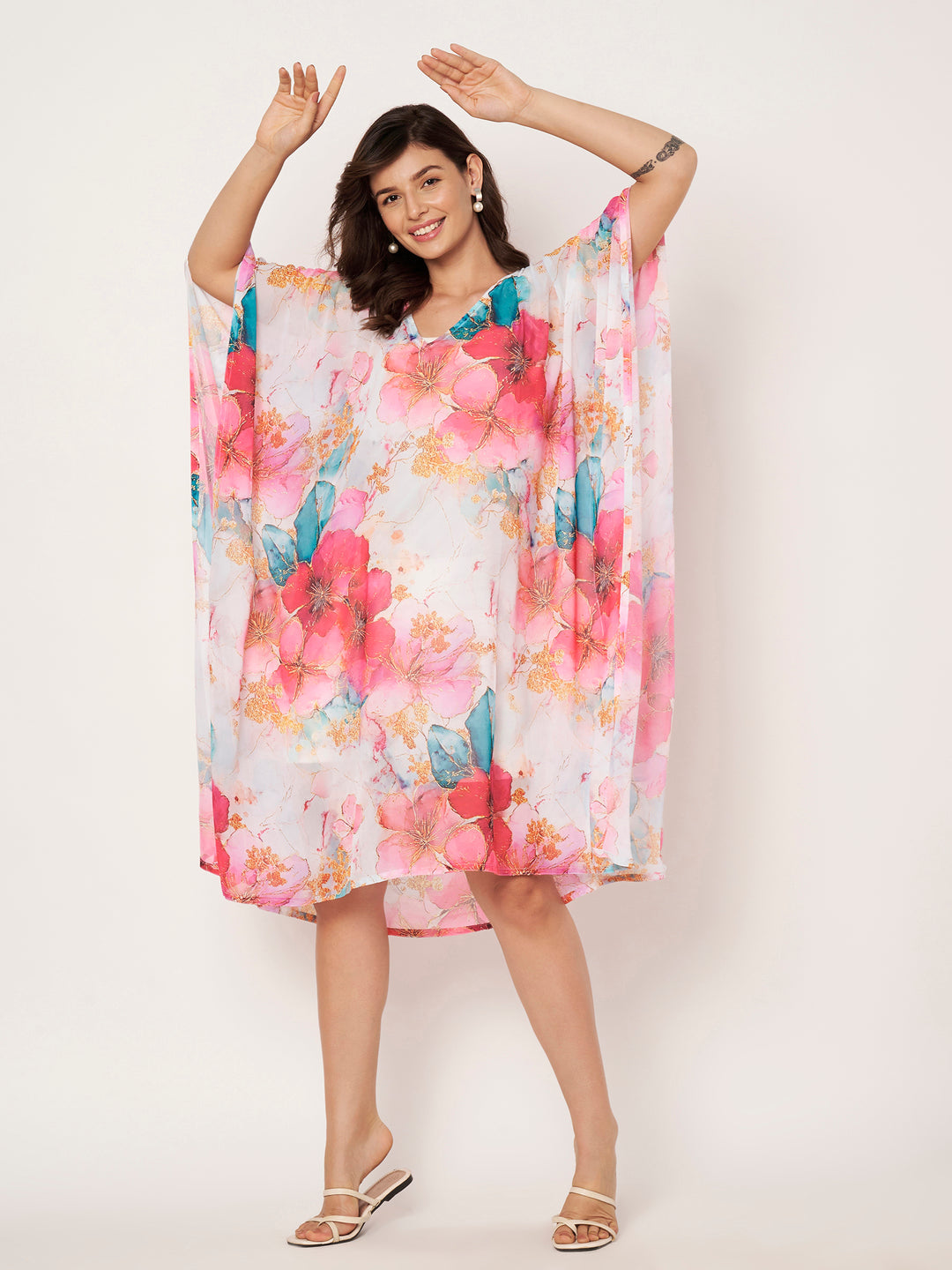 Women's Printed Georgette Beach Wear Kaftan