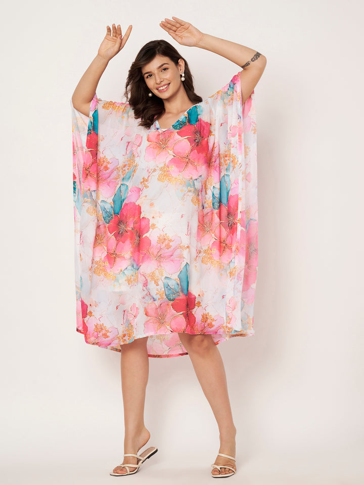 Women's Printed Georgette Beach Wear Kaftan