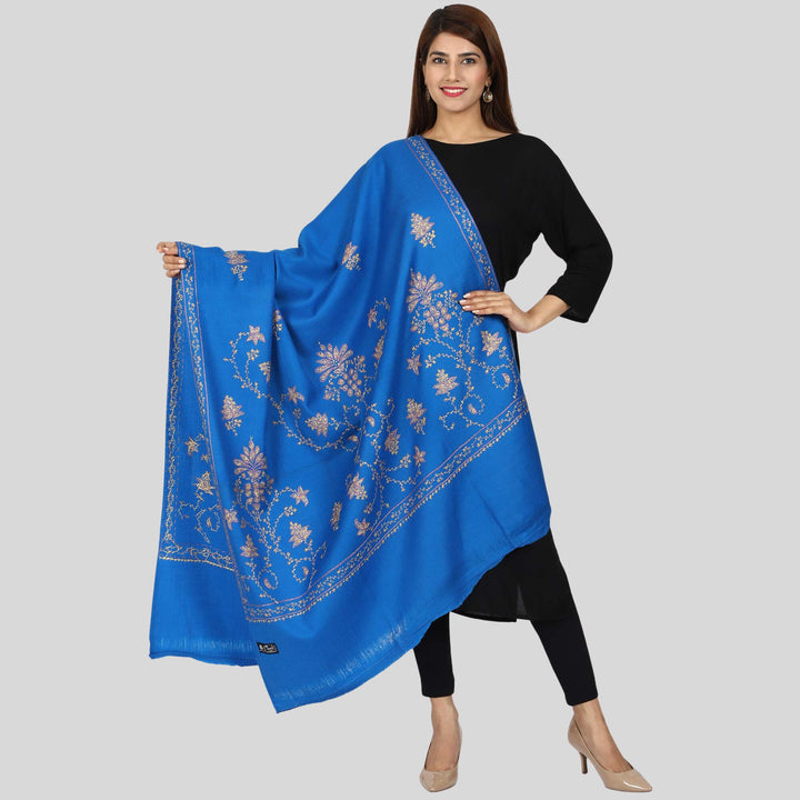 Women's Hand Embroidered Wool Shawl