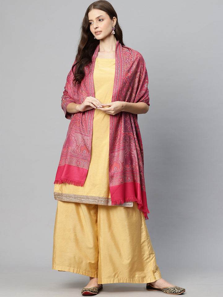 Women's Jamawar Wool Shawl