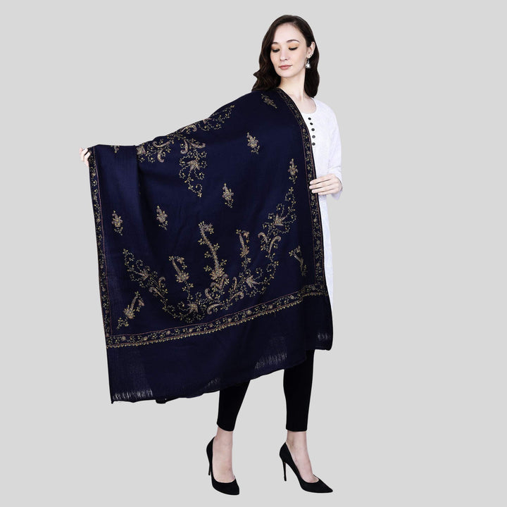 Women's Hand Embroidered Wool Shawl