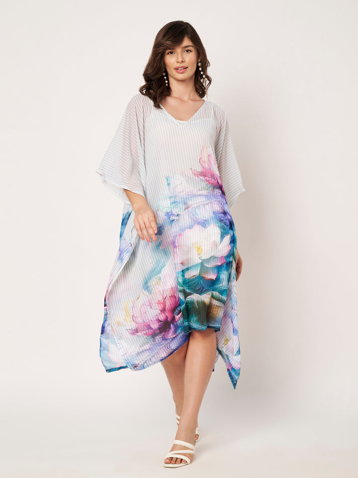 Women's Printed Georgette Beach Wear Kaftan