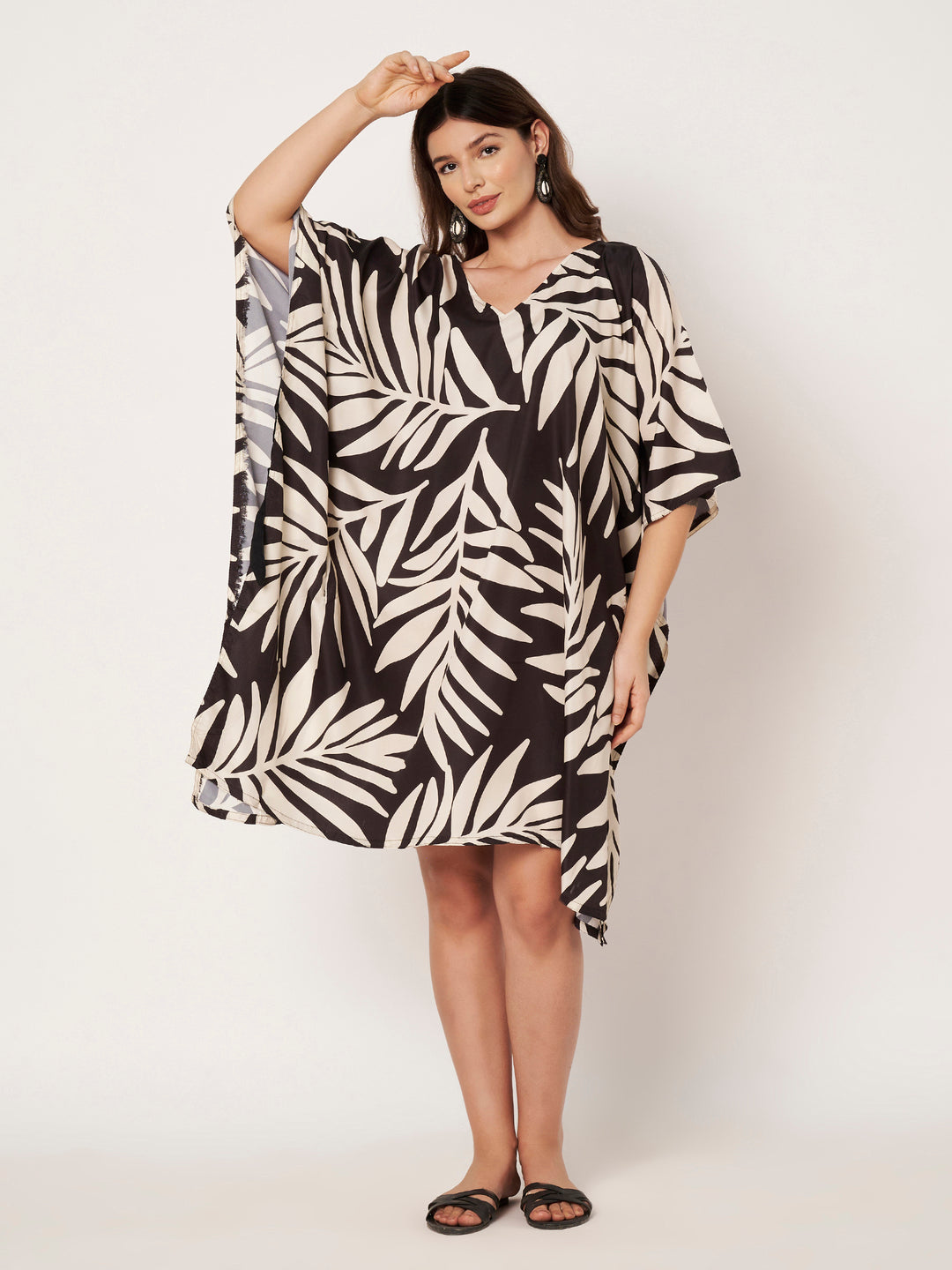 Women Multicolour Short Kaftan Kurti