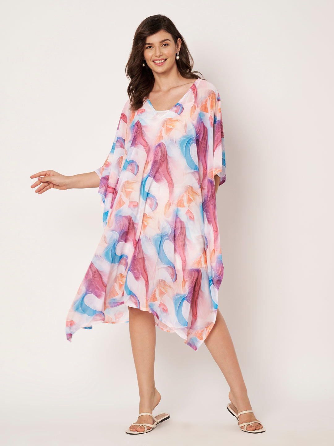 Women's Printed Georgette Beach Wear Kaftan