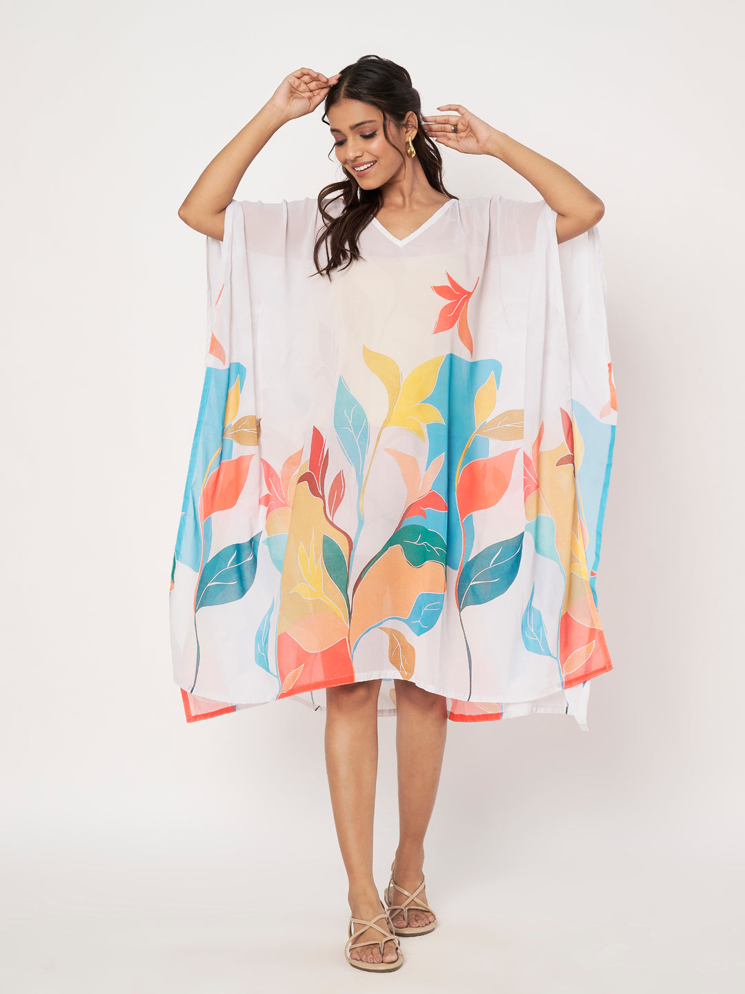 Women's Printed Georgette Beach Wear Kaftan