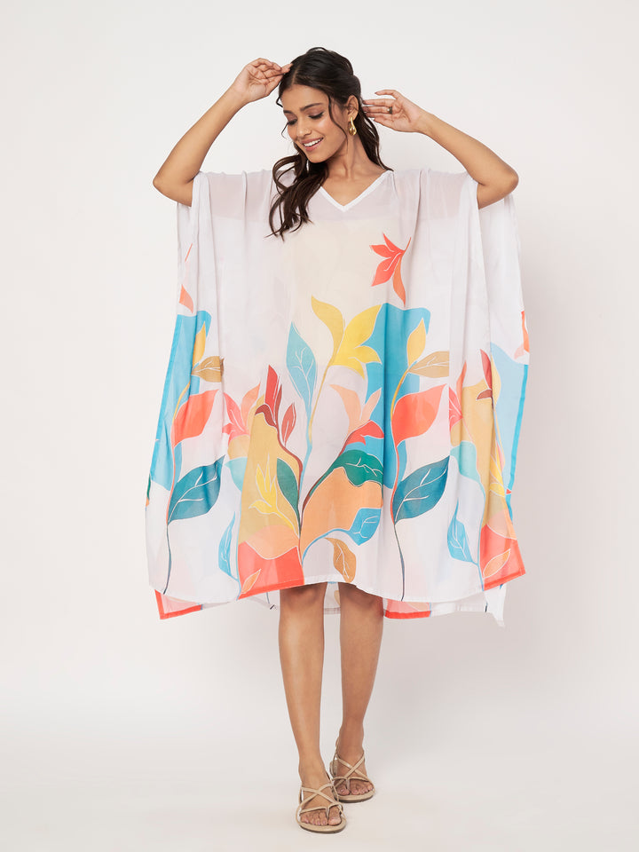 Women's Printed Georgette Beach Wear Kaftan