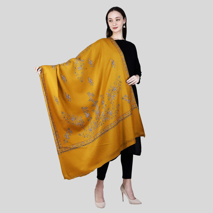 Women's Hand Embroidered Wool Shawl