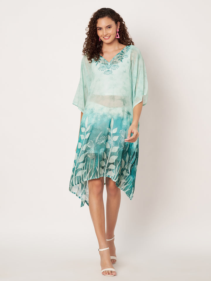 Women's Printed Georgette Beach Wear Kaftan