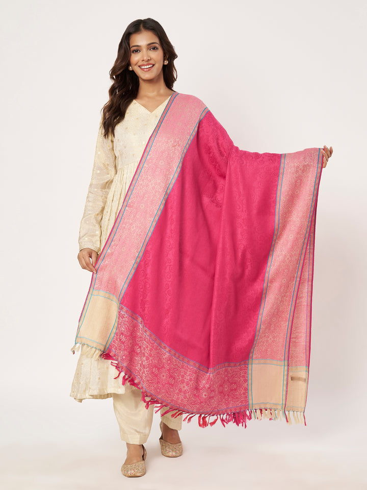Women's Jamawar Wool Shawl