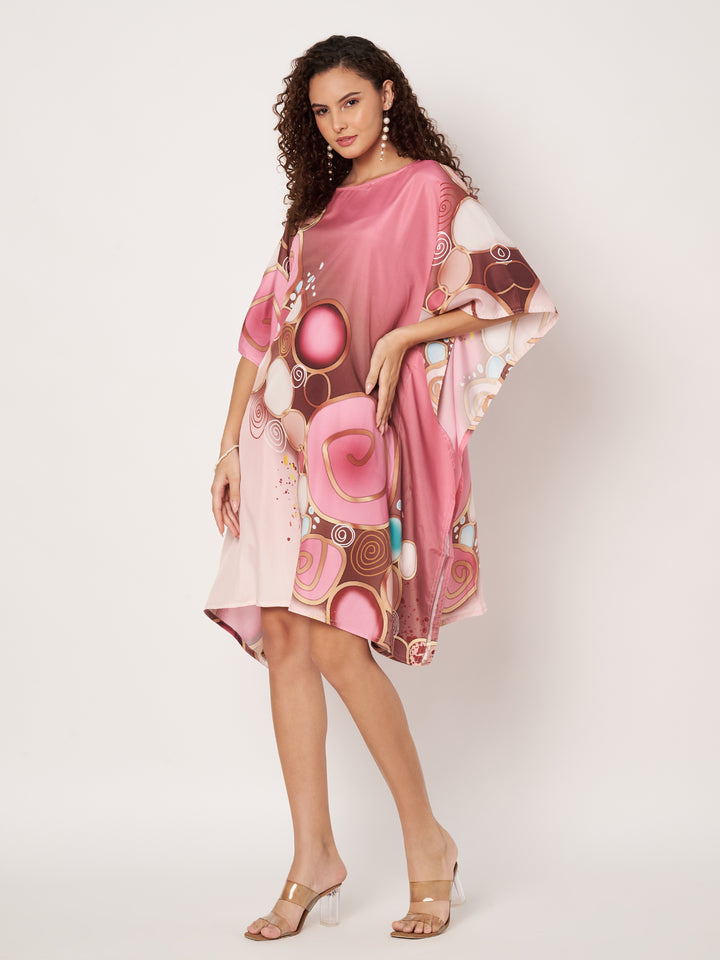 Women Multicolour Short Kaftan Kurti