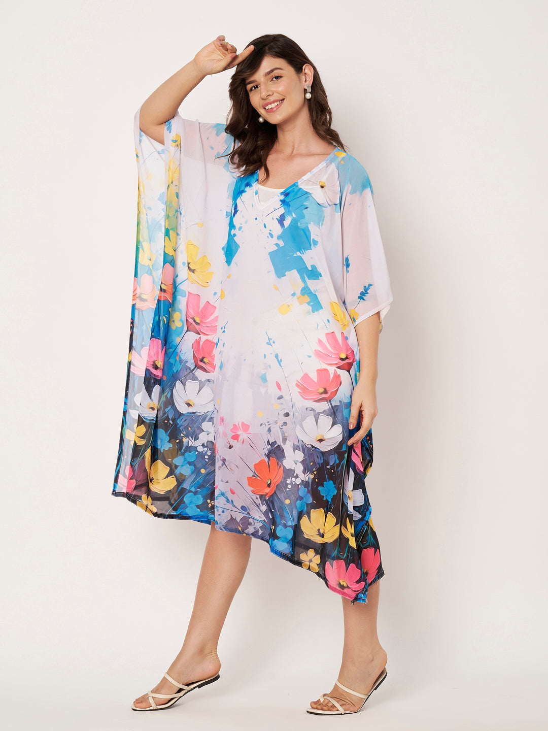 Women's Printed Georgette Beach Wear Kaftan