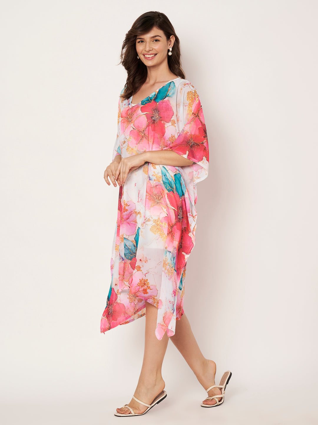 Women's Printed Georgette Beach Wear Kaftan