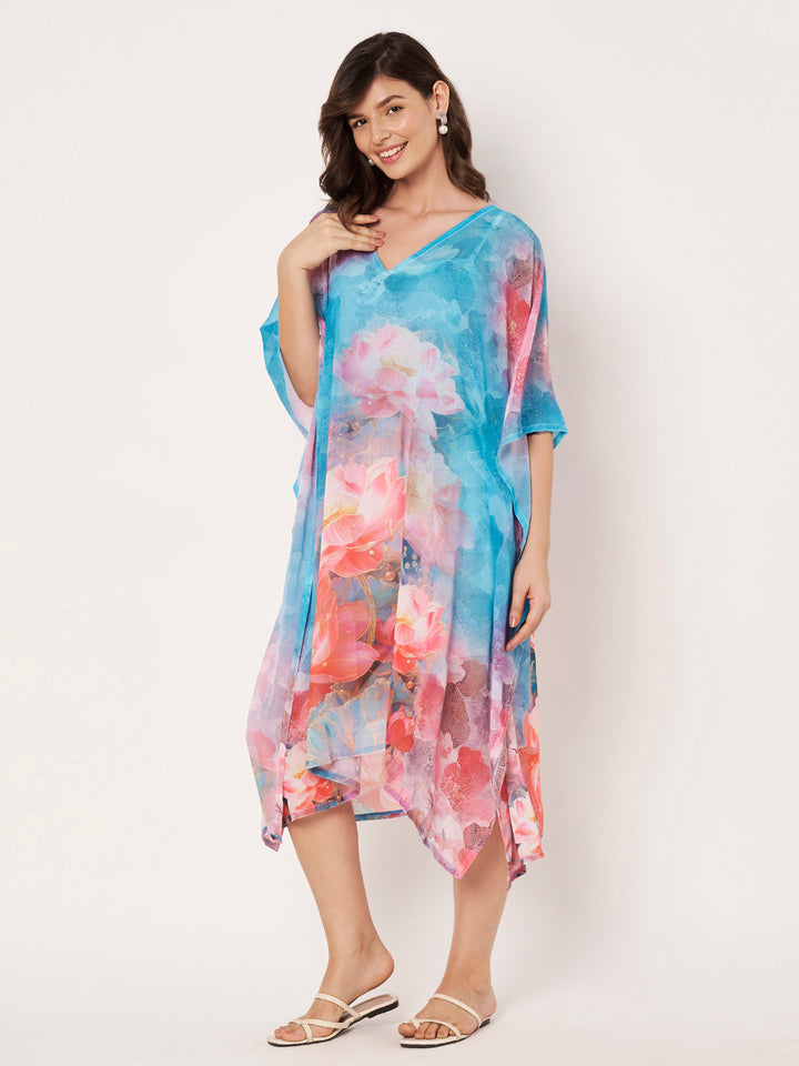 Women's Printed Georgette Beach Wear Kaftan