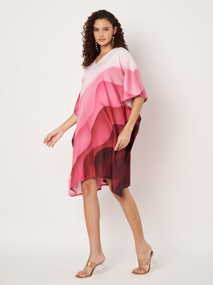 Women Multicolour Short Kaftan Kurti