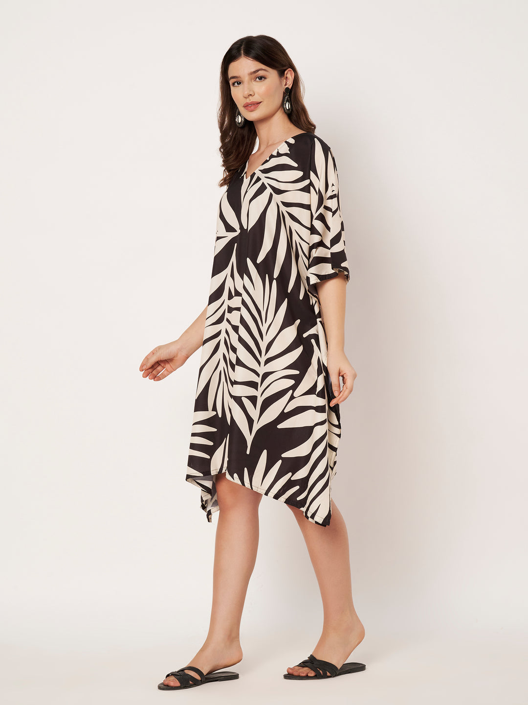 Women Multicolour Short Kaftan Kurti