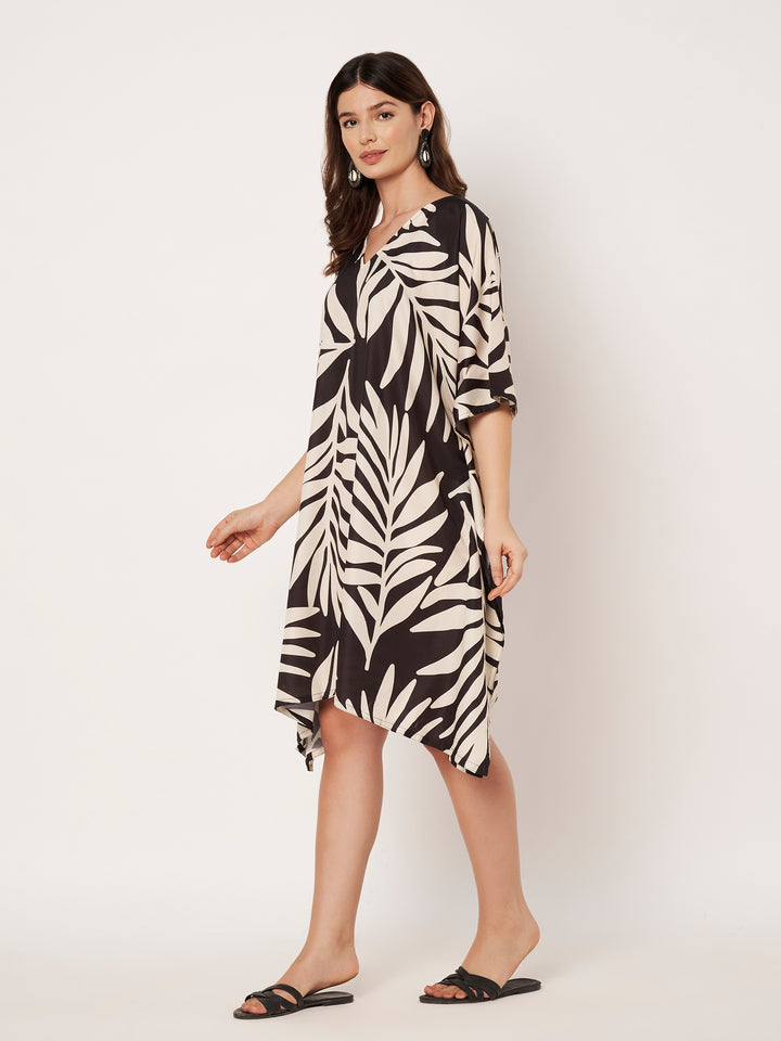 Women Multicolour Short Kaftan Kurti