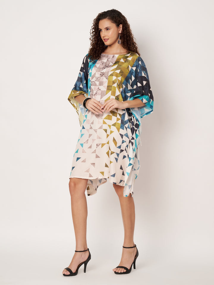 Women Multicolour Short Kaftan Kurti
