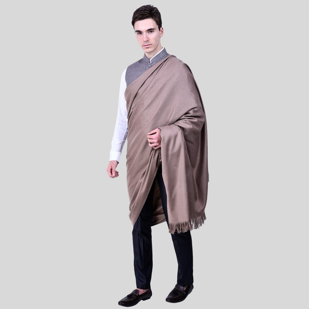 Men's Woven Wool Shawl