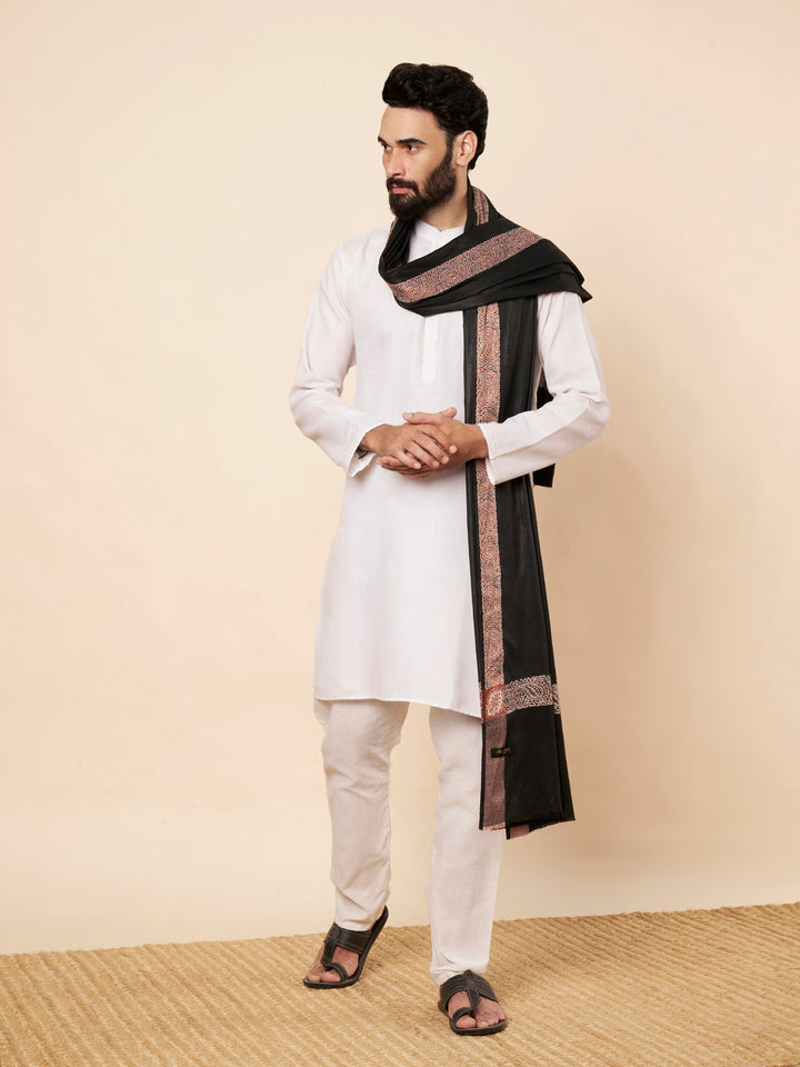 Men's Woven Acrylic Shawl