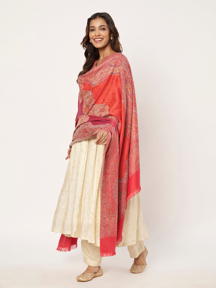Women's Jamawar Wool Shawl