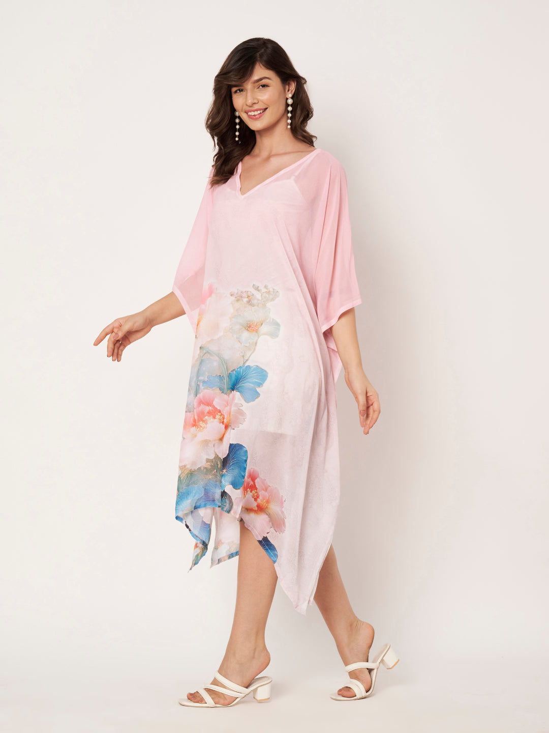 Women's Printed Georgette Beach Wear Kaftan