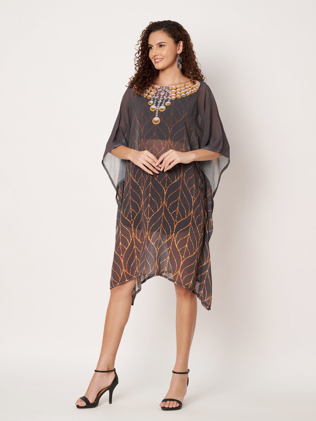 Women's Printed Georgette Beach Wear Kaftan