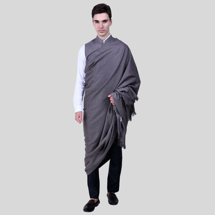 Men's Woven Wool Shawl