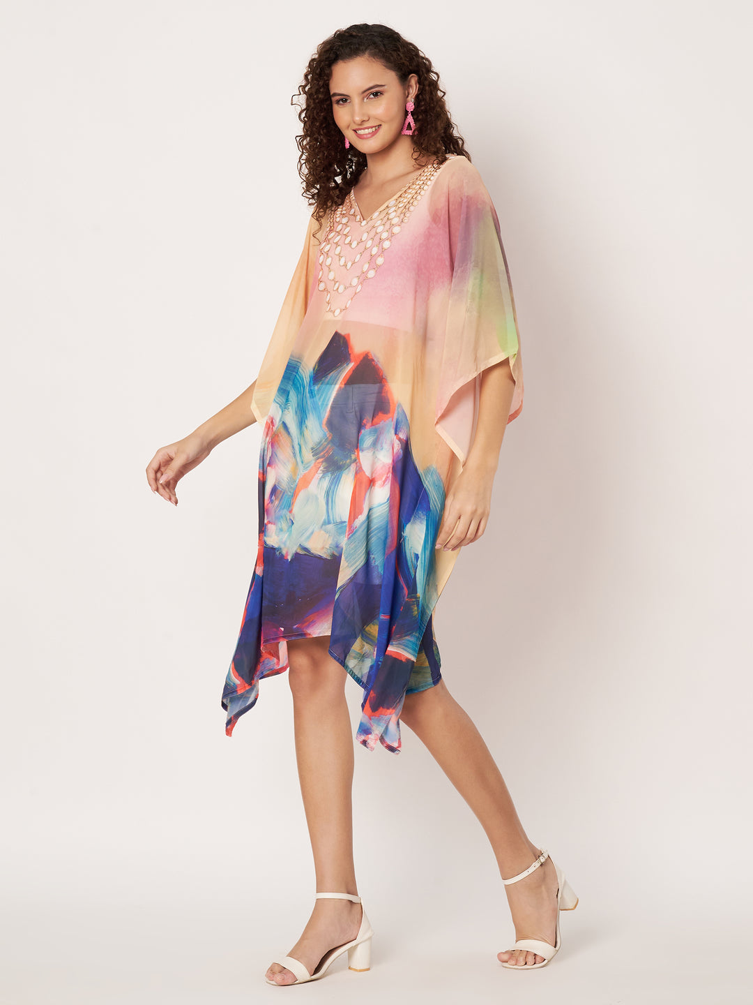 Women's Printed Georgette Beach Wear Kaftan