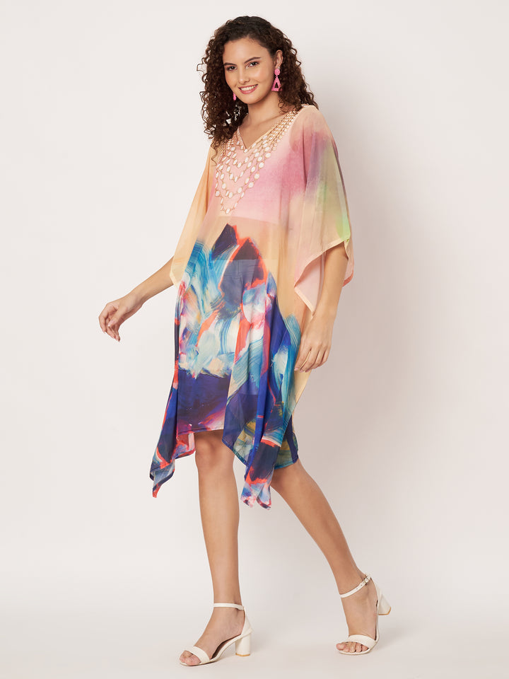 Women's Printed Georgette Beach Wear Kaftan