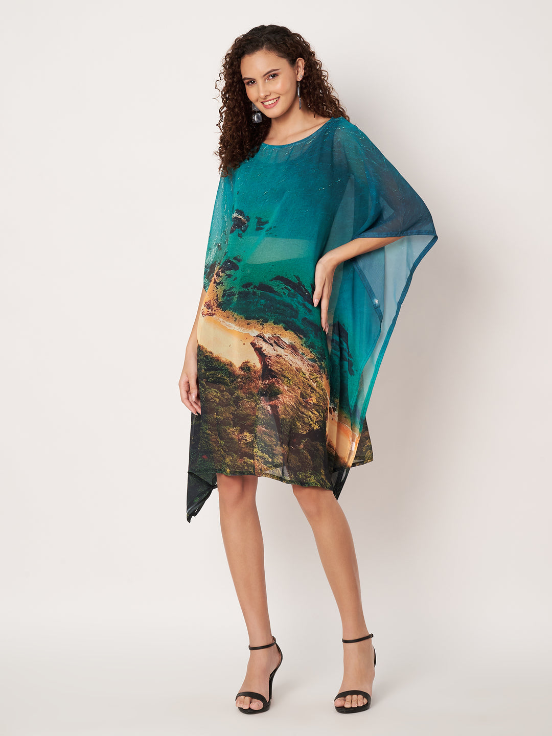 Women's Printed Georgette Beach Wear Kaftan