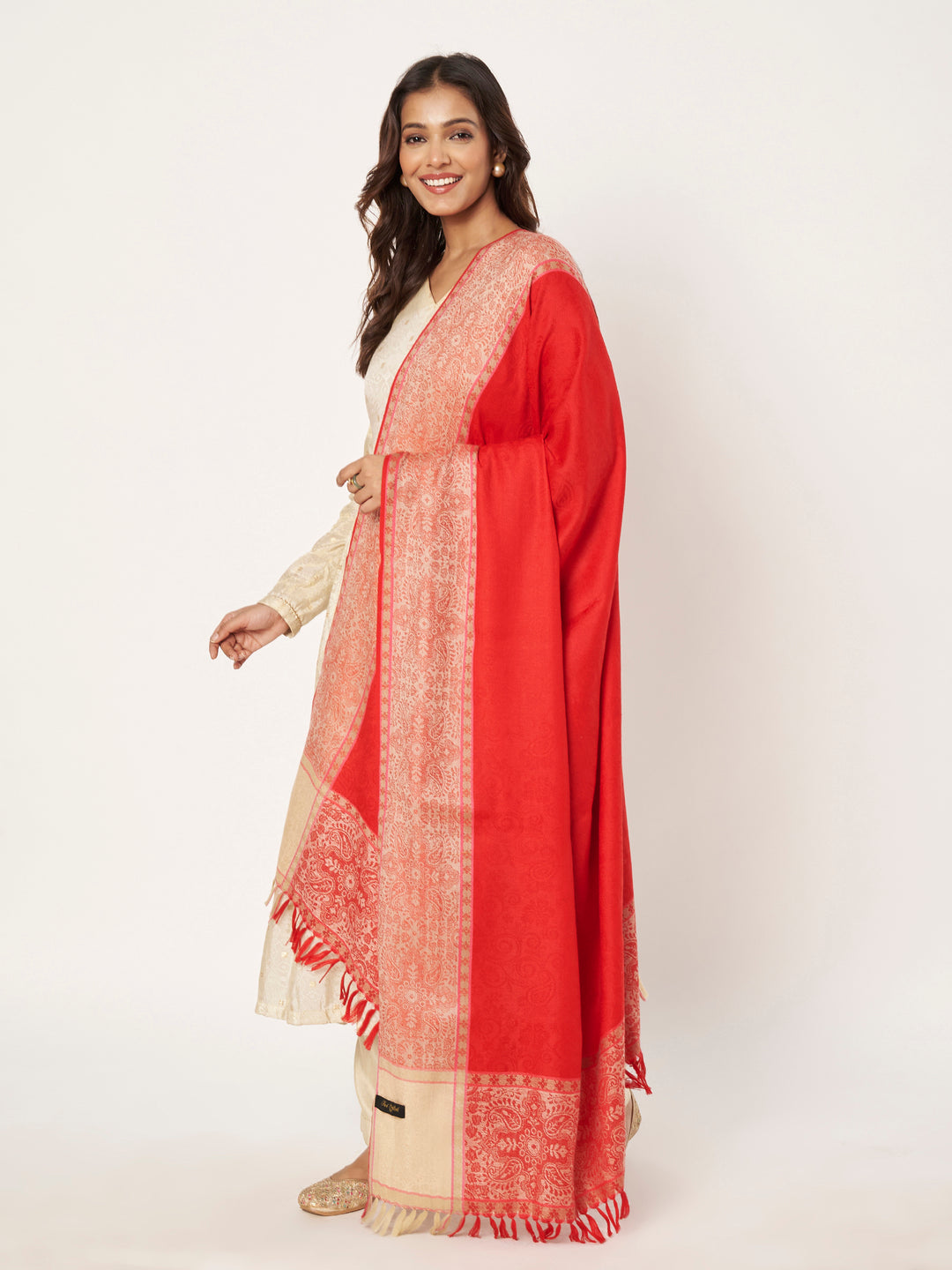 Women's Jamawar Wool Shawl