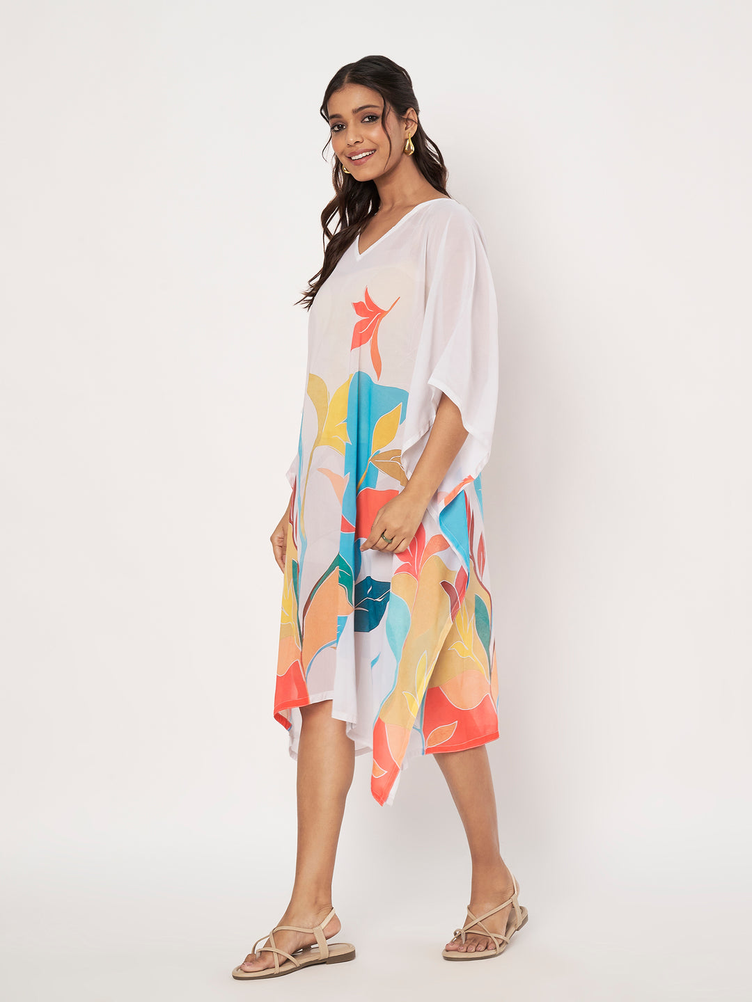 Women's Printed Georgette Beach Wear Kaftan