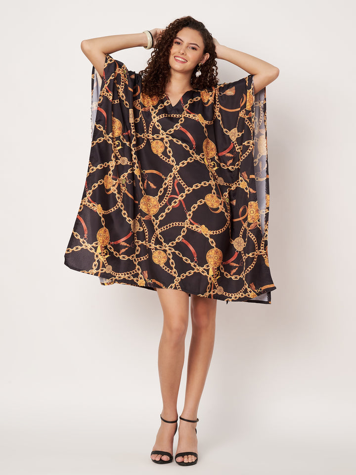 Women Multicolour Short Kaftan Kurti