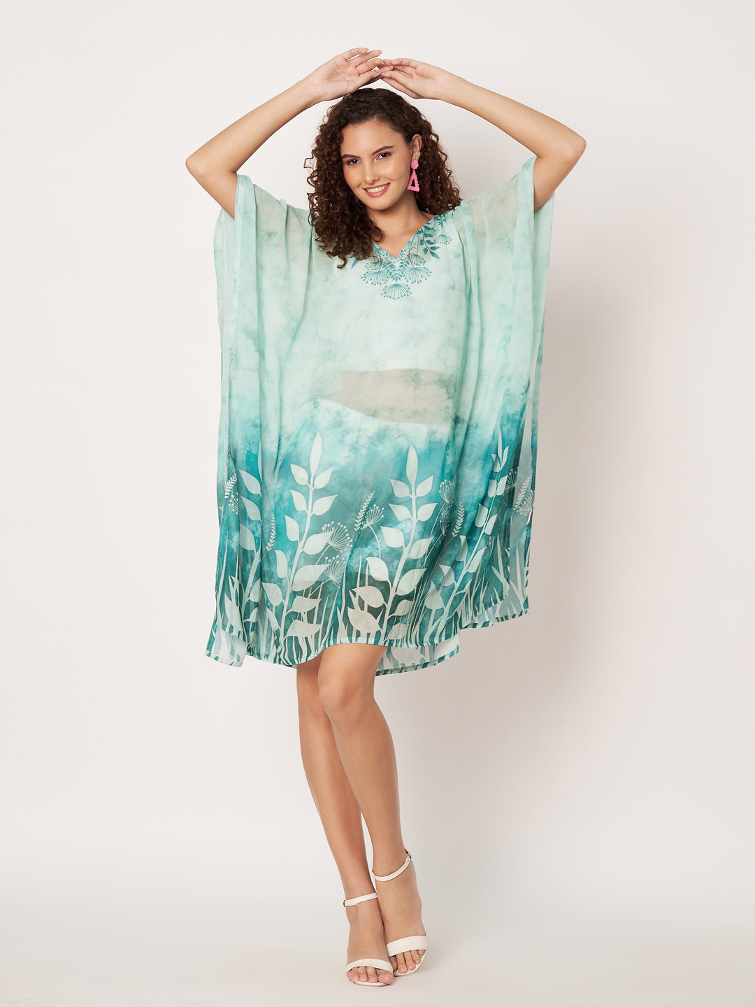 Women's Printed Georgette Beach Wear Kaftan