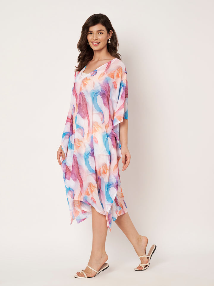 Women's Printed Georgette Beach Wear Kaftan