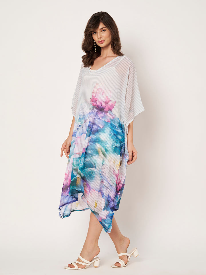 Women's Printed Georgette Beach Wear Kaftan