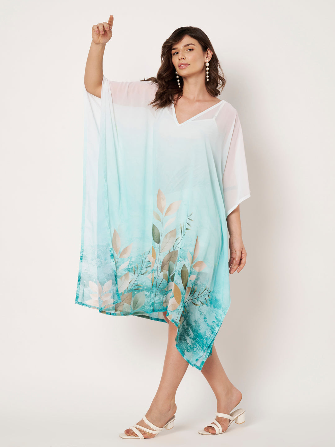 Women's Printed Georgette Beach Wear Kaftan