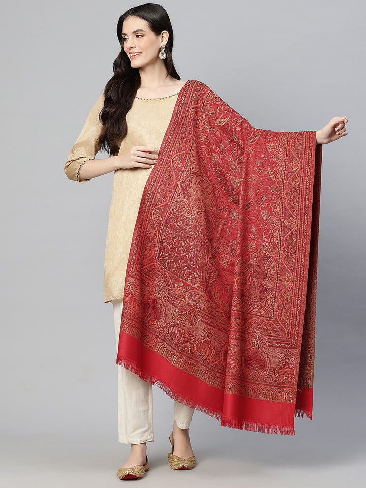 Women's Jamawar Wool Shawl