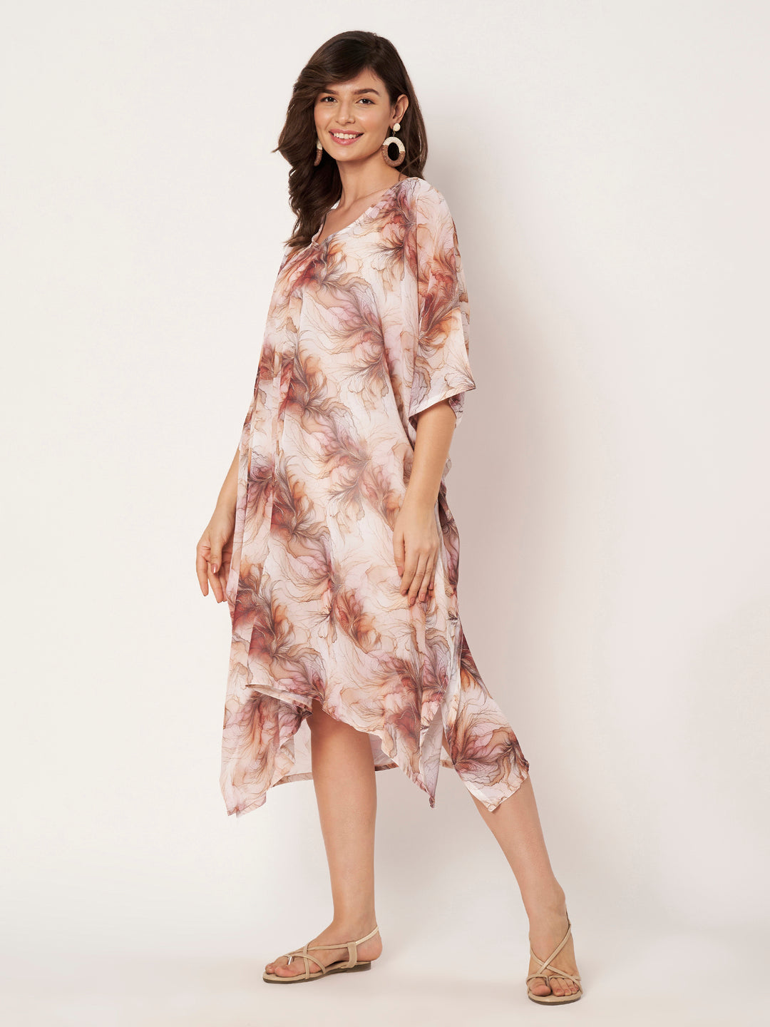 Women's Printed Georgette Beach Wear Kaftan