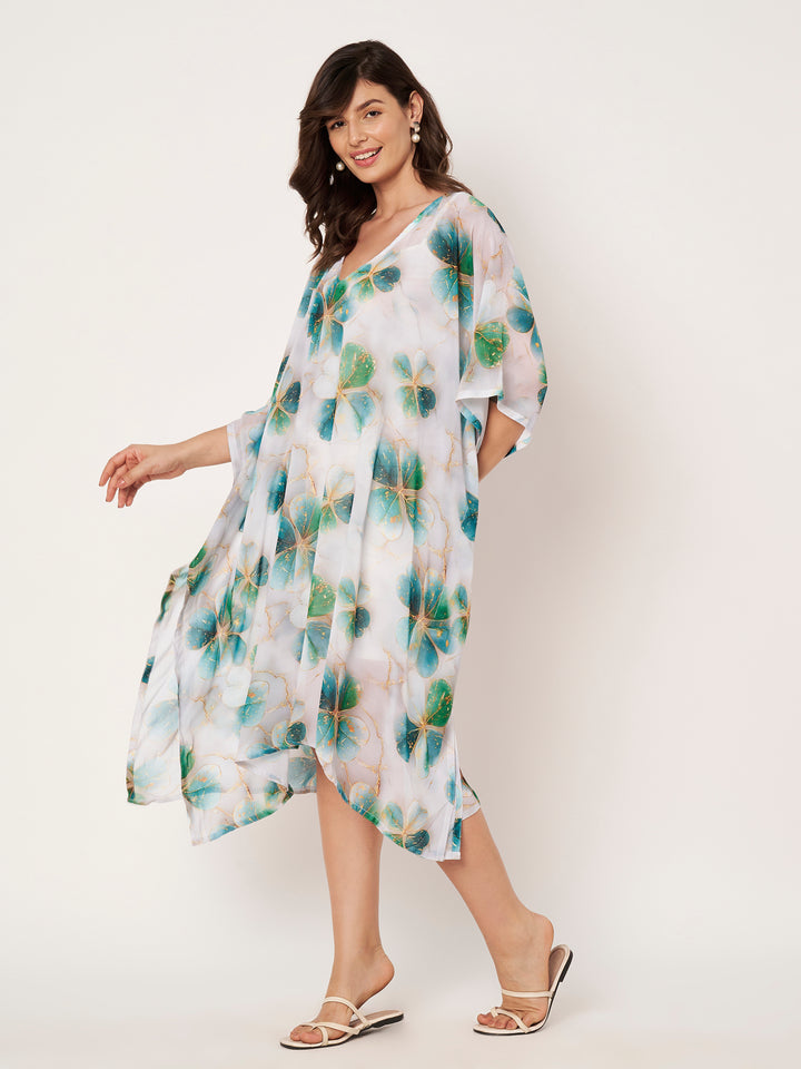 Women's Printed Georgette Beach Wear Kaftan