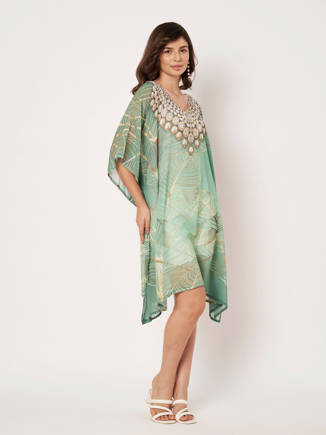 Women's Printed Georgette Beach Wear Kaftan