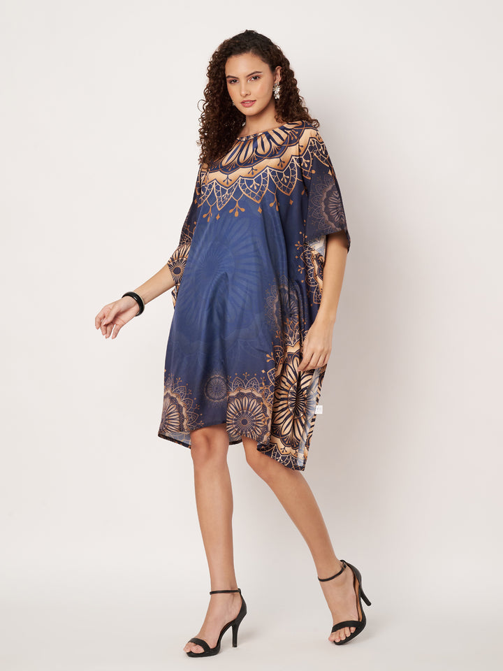 Women Multicolour Short Kaftan Kurti
